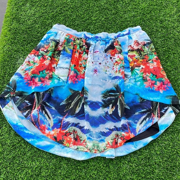 ZARA Basic Tropical Print Skirt size 5 juniors - Picture 3 of 12